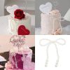 Nơ ngọc trai - Nơ ngọc trang trí bánh sinh nhật, trang trí bó hoa - Làm đồ handmade cực đẹp