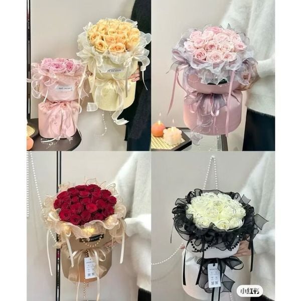 Voan đính ngọc - Viền voan công chúa đính ngọc may sẵn - Voan bèo bó hoa cực sang chảnh - 11cm x 2m