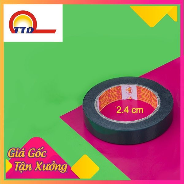 Băng dính xốp xanh 2 mặt_keo gốc dầu_chịu nhiệt