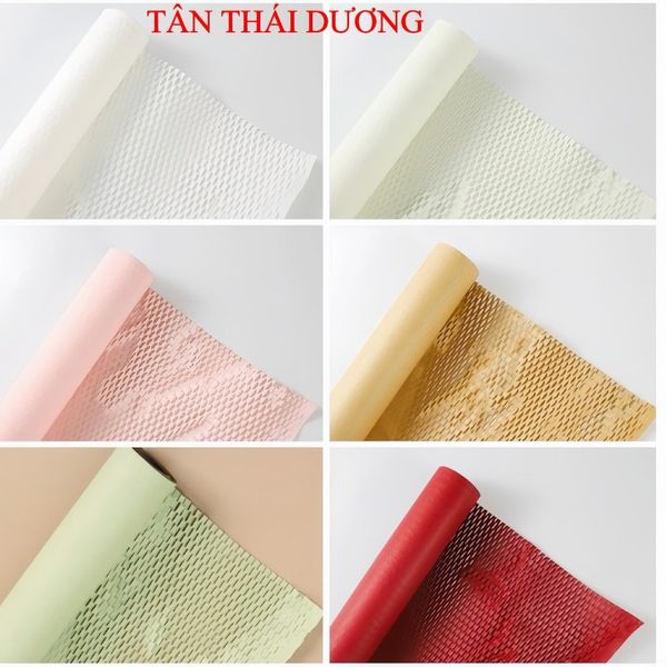 Giấy gói hoa - Cuộn giấy tổ ong cao cấp gói hoa tươi, hoa sáp - Khổ 50cm x 9m