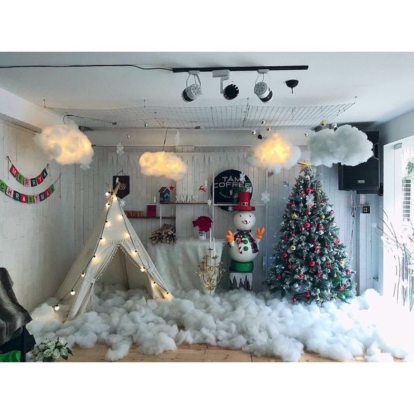 1KG BÔNG GÒN - Decor đám mây - Trang Trí Noel - Nhồi Lõi Gối - Thú Bông.