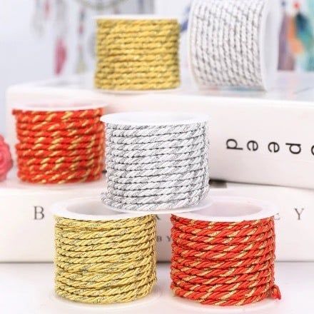 Cuộn dây dù kim tuyến - Làm vòng tay handmade - Decor trang trí cực đẹp