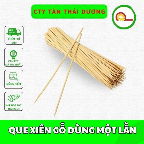 500G QUE XIÊN GỖ DÙNG MỘT LẦN CHIỀU DÀI 20CM