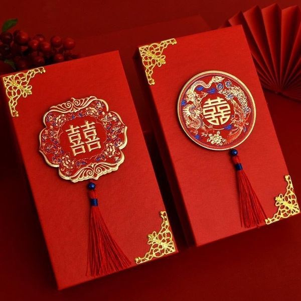 Hộp nạp tài sính lễ cưới hỏi - Hoạ tiết in 3D cao cấp( giao mẫu ngẫu nhiên)