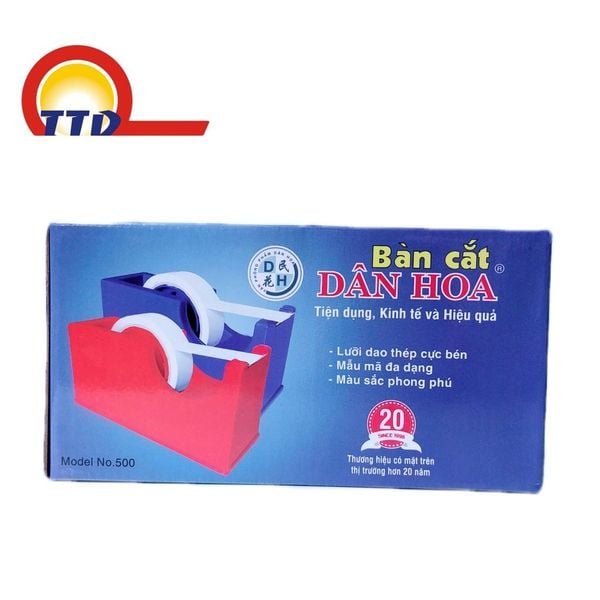 CẮT BĂNG DÍNH ĐỂ BÀN - DÂN HOA 500 - CẮT BĂNG KEO 2,5CM