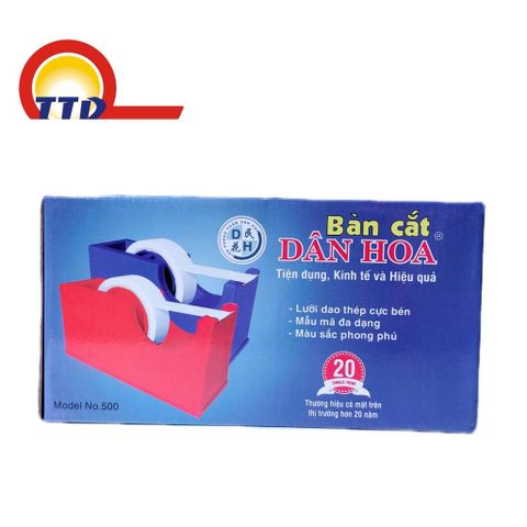 CẮT BĂNG DÍNH ĐỂ BÀN - DÂN HOA 500 - CẮT BĂNG KEO 2,5CM