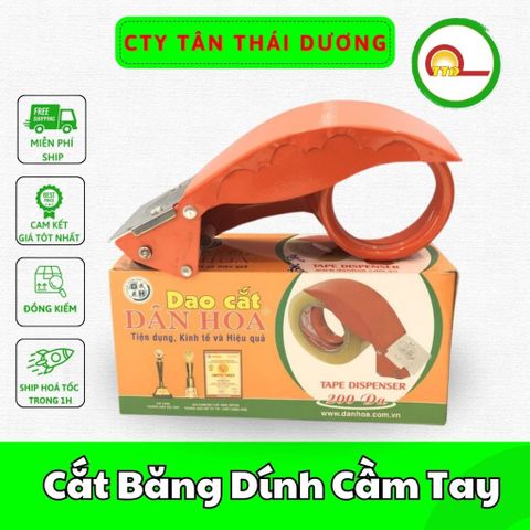 Cắt băng dính cầm tay 5 cm và 7 cm Dân Hoa_ tiện dụng_giá rẻ