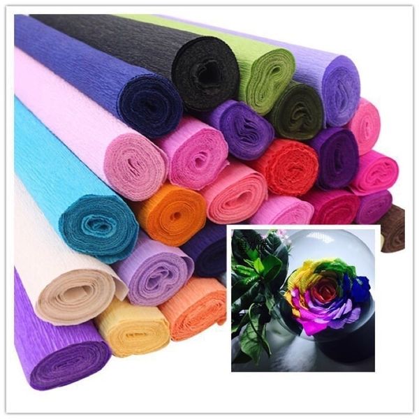 Cuộn Giấy Nhún Làm Hoa Đủ Màu - Giá Rẻ-khổ 50cm*2,5met