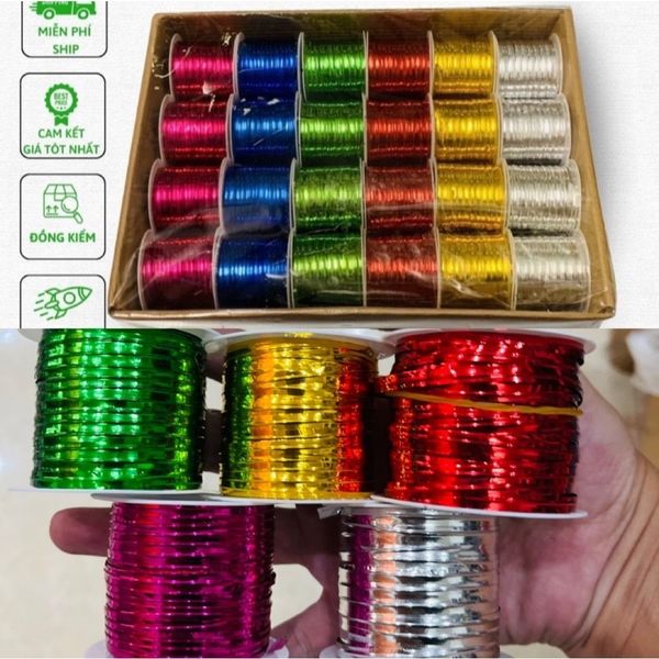 Dây Kẽm Kim Tuyến , Dây Thiếc đủ mầu sắc . Dây Buộc Hoa Lan, Hoa Hồng, Cây Cảnh
