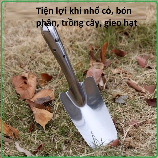 Xẻng làm vườn - Xẻng mini - Xẻng inox mini - Chắc chắn, Bền đẹp