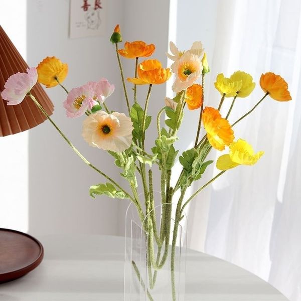 Hoa Anh Túc - Hoa giả để bàn, decor trang trí phòng, làm đạo cụ chụp ảnh cực đẹp