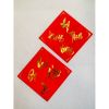 Chữ thư pháp - Thẻ in chữ thư pháp, Chữ vàng nền đỏ - Trang trí Tết , Decor cực đẹp (Ngẫu Nhiên)