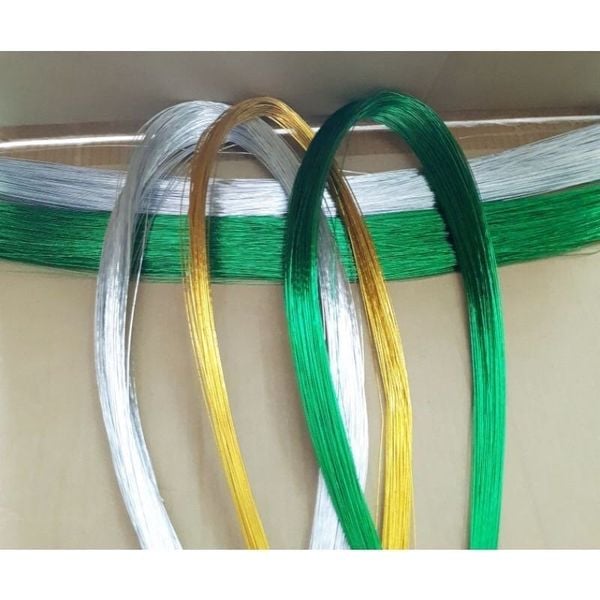 1kg = 370 SỢI Kẽm Xi Làm Hoa Kim Tiền -Cành Vàng Lá Ngọc- Cây Tiền - Hoa Len Sợi - Handmade