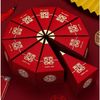Vỏ hộp  tam giác ánh nhũ xếp tròn - vỏ hộp bánh cưới sang trọng