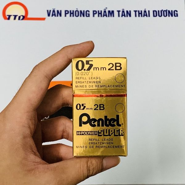 Ruột Chì Kim Pentel Hi-Polymer Super 2B Ngòi 0.5mm