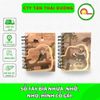 SỔ TAY BÌA NHỰA ,NHỠ , NHỎ, HÌNH CÔ GÁI.