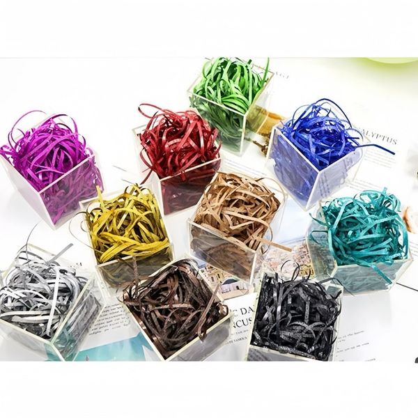 1kg  Giấy Rơm Nhũ Kim Tuyến Lấp Lánh Trang Trí Hộp Quà Sang Trọng