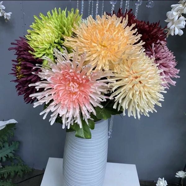 Hoa giả - Cành hoa cúc kim cao cấp - Decor trang trí nhà cửa cực đẹp