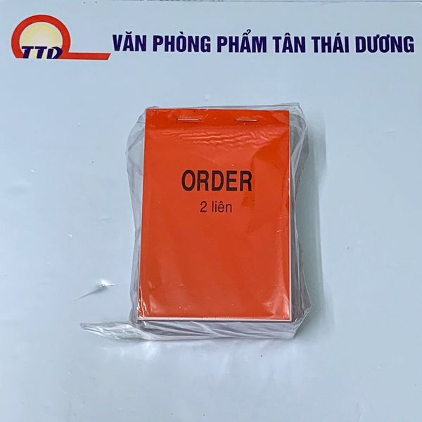 Sổ ORDER 2 Liên - Có Rãnh Xé