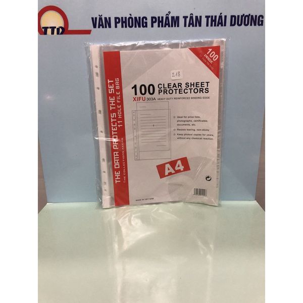 TÚI SƠ MI LỖ A4 - TÚI HỒ SƠ LỖ A4- 11 LỖ