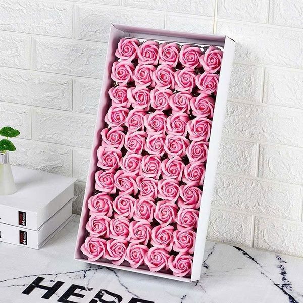 Hộp 50 bông hoa sáp 3 lớp - Hoa sáp thơm Hàn Quốc - Làm bó hoa cực đẹp