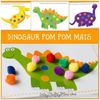 Túi 1000 hạt pompom bằng bông , trang trí , dụng cụ học tập