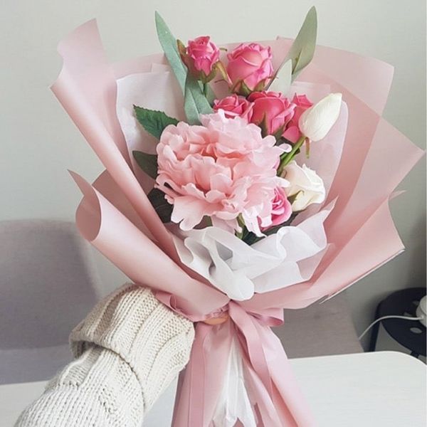 Giấy gói hoa - Giấy mika trơn gói hoa, lót giỏ quà cực đẹp - Sỉ, lẻ
