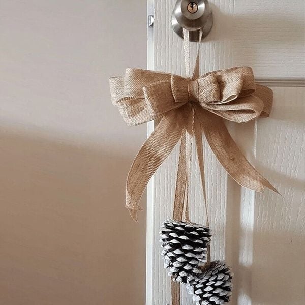 Ruy băng sợi đay, làm đồ handmade - Thắt nơ kiểu Vintage - Dài 10 Mét