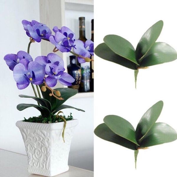 Cụm Lá Giả - Cụm lá LAN HỒ ĐIỆP giả - Trang trí, điểm bó hoa, chậu hoa giả
