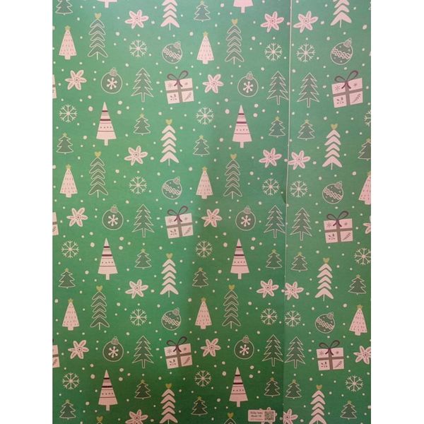 Set 5 tờ giấy gói quà Noel - Giấy gói quà giáng sinh hoạ tiết đẹp mắt và độc đáo - Khổ 50x72cm