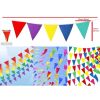 Dây cờ đuôi nheo , cờ dây tam giác loại dày đẹp 10met*30lá , cờ dây trang trí trường học