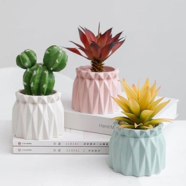 Chậu gốm, sứ cỡ nhỏ - Chậu gốm sứ mini - Chậu trồng cây để bàn, trồng sen đá - Trang trí nhà cửa