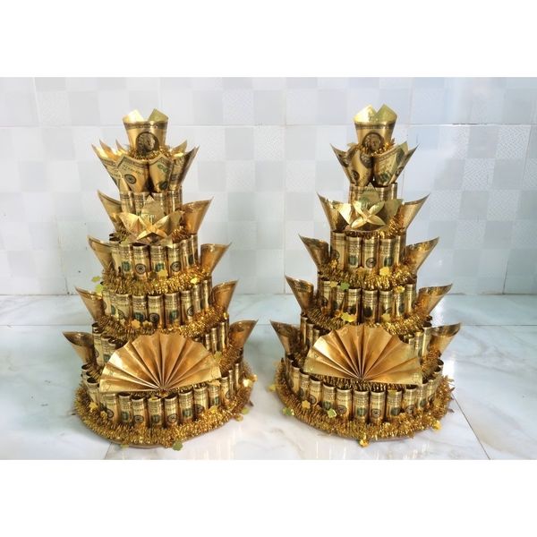 1 Tờ Tiền USD Mạ Vàng, Đồng Đô La Mạ Vàng Làm Tháp Tỏi, Làm Oản, Giỏ Hoa, Tháp Bánh Tháp Nước Tài Lộc, Giỏ Quà Tết