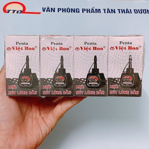 Mực Bút Lông Dầu 3 Màu - Xanh/ Đỏ/ Đen