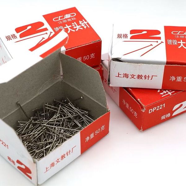 ( Hộp 500 Kim ) Đinh ghim cố định vải, ghim lá dứa tráp hỏi - Làm đồ handmade, đính ghim trang trí tráp