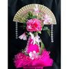 Quạt gỗ cầm tay phong cách cổ trang Trung Hoa , quạt gỗ mộc hương decor