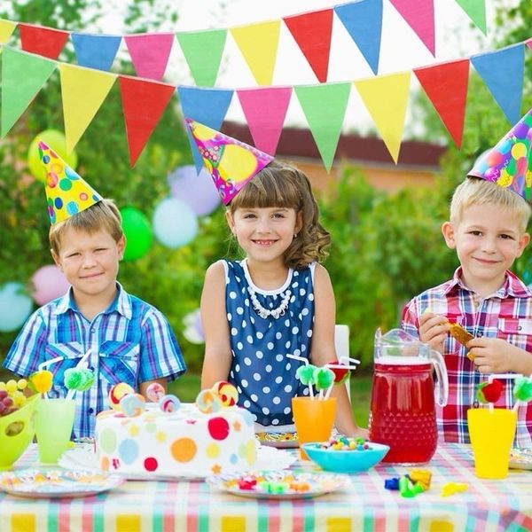 Dây cờ đuôi nheo , cờ dây tam giác loại dày đẹp 10met*30lá , cờ dây trang trí trường học