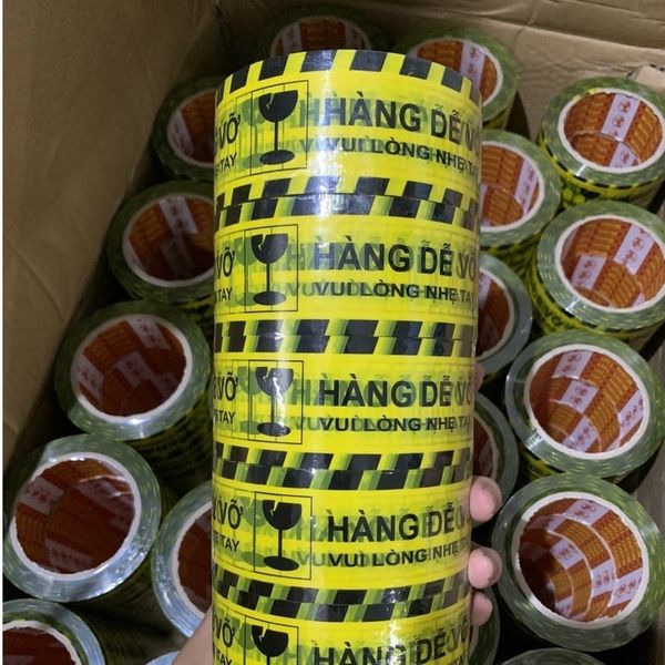 Băng Dính Dễ Vỡ - 1 Cuộn Băng Dính In Chữ Hàng Dễ Vỡ - Loại Đẹp