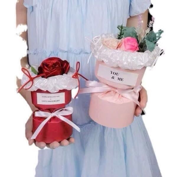 (Lẻ 1 Chiếc) Cốt bìa giấy mini gói hoa 1 bông - Cốt bìa định hình bó hoa - Giấy gói hoa mẫu mới