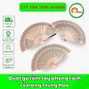 Quạt gỗ cầm tay phong cách cổ trang Trung Hoa , quạt gỗ mộc hương decor
