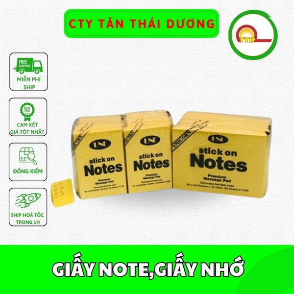 GIẤY NOTE,GIẤY NHỚ,COMBO 1 LỐ