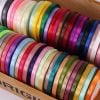 Sỉ 1 cây/10 cuộn ruy băng lụa bản 5mm nhiều màu - Cuộn 22m