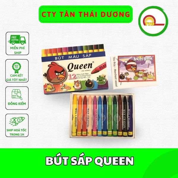 BÚT SÁP QUEEN 12 MẦU VÀ 18 MẦU