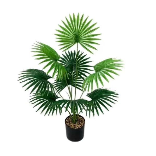 Cây Giả - Cụm cọ giả 12 lá cao cấp - Decor Trang trí nhà cửa