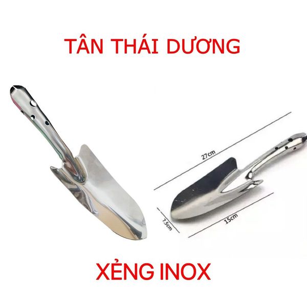 Xẻng làm vườn - Xẻng mini - Xẻng inox mini - Chắc chắn, Bền đẹp