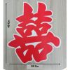 Set 10 Chữ Hỷ Dán Xe Đám Cưới, Dán Tường, Trang Trí Phòng Cưới