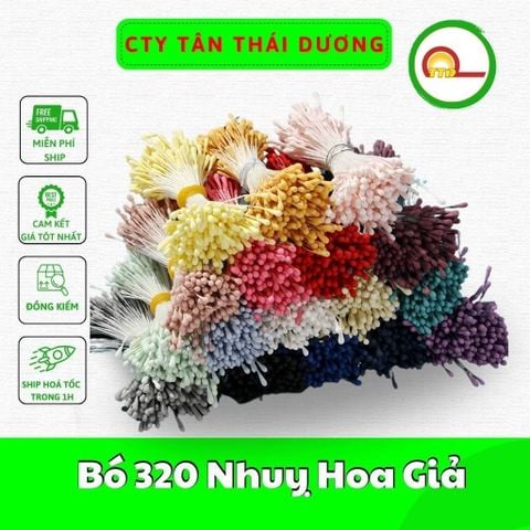 Bó 320 Nhuỵ Hoa Giả Làm Hoa Handmade, Trang Trí Tiệc Cưới, Trang Trí Nhà Cửa