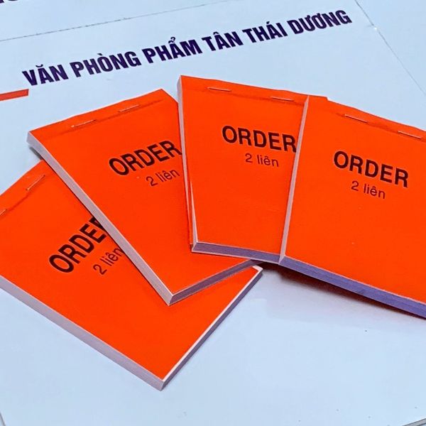 Sổ ORDER 2 Liên - Có Rãnh Xé