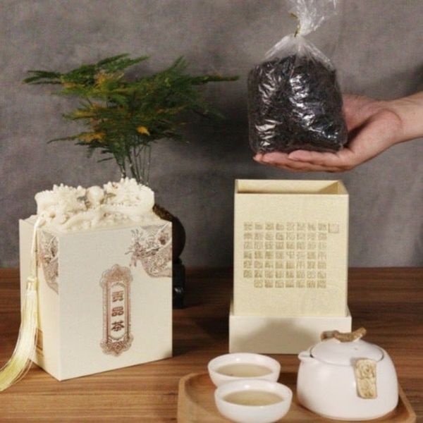 Hộp đựng trà long ấn cao cấp - Xếp tráp ăn hỏi, tháp lễ và lãng quà tặng cực sang