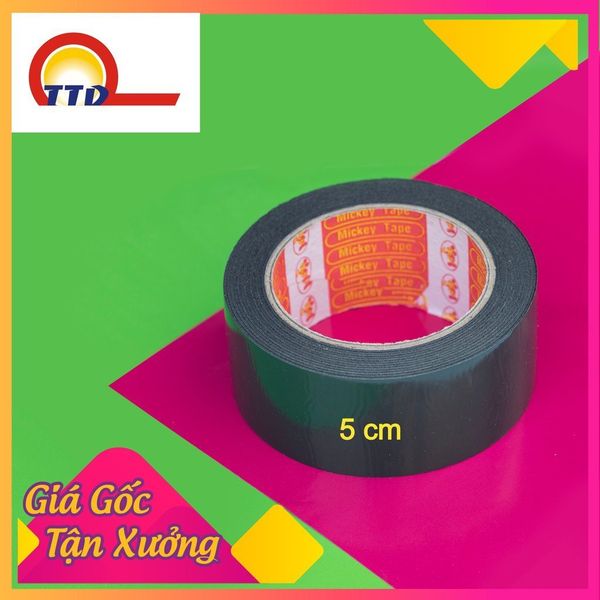 Băng dính xốp xanh 2 mặt_keo gốc dầu_chịu nhiệt